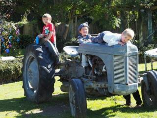 Children on Tractor
