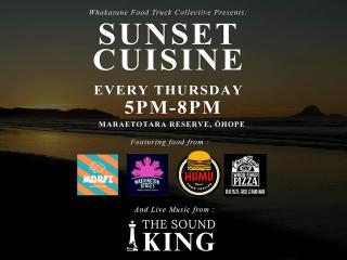 Enjoy Sunset Cuisine & Live Music by Sound King